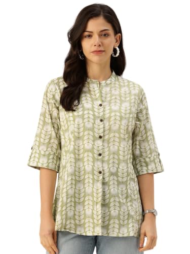 Image of Printed Mandarin Shirt - Casual & Chic (S-3XL)