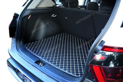 Image of Auto Soft 7D Car Boot Mat for Swift(2018-2023) | Full Dicky Coverage Trunk /Dicky /Base car Boot mat | Nappa Leatherette Precision Diamond Cut Anti-Slip Trunk Liner | Car Accessories