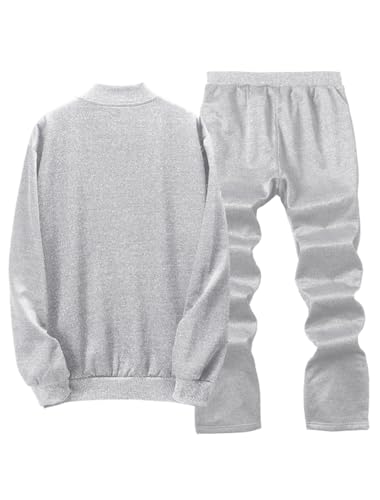 Lavnis Men's Casual Tracksuit Long Sleeve Running Jogging Athletic Sports Set2