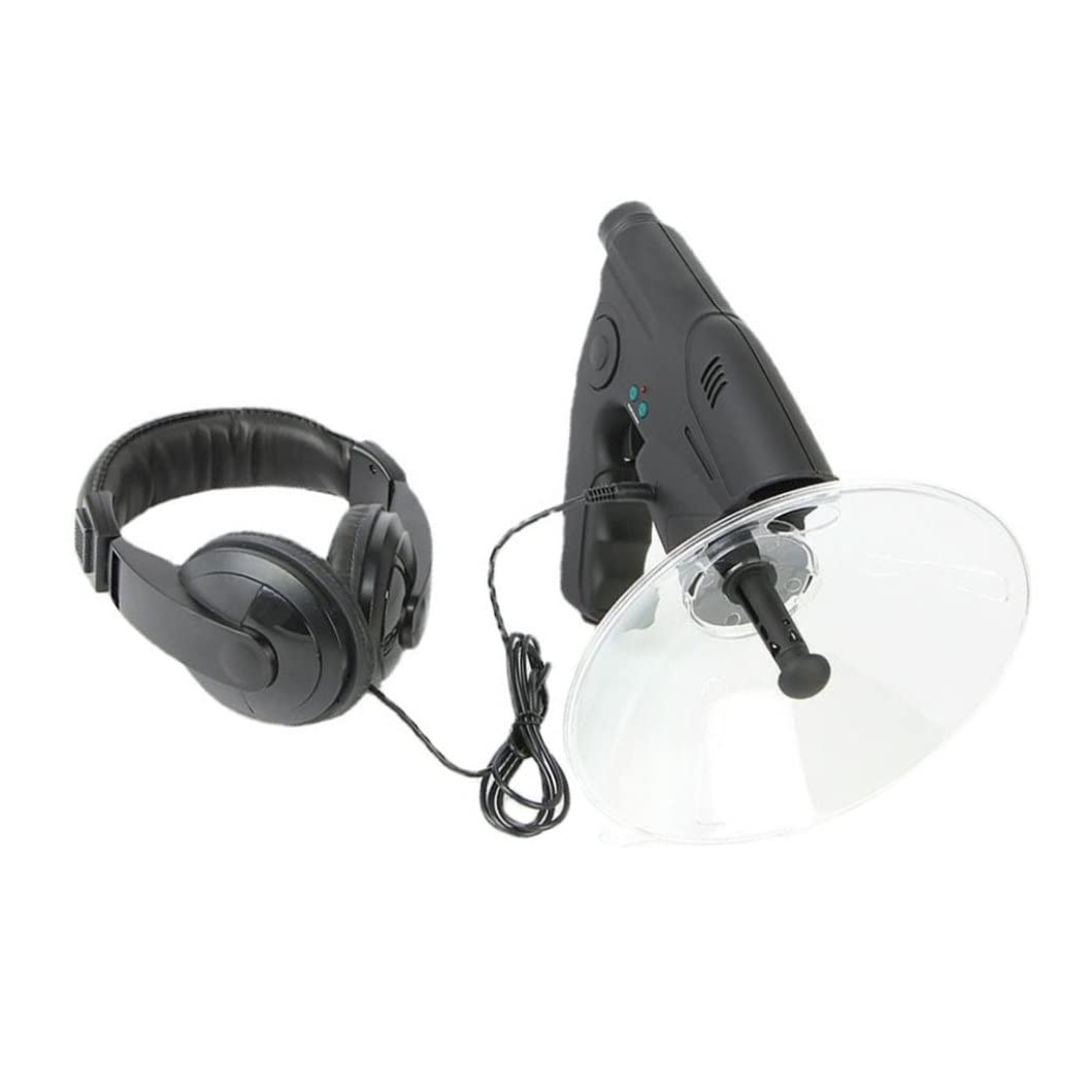 Dispositivo di ascolto parabolico 8X Microfono parabolico Monoculare HD Birds Watching e ascolto Dispositivo amplificatore audio per registrazione di uccelli Osservazione, parabola