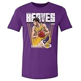 500 LEVEL Austin Reaves Los Angeles Lakers Shirt - Austin Reaves Los Angeles Lakers Premiere WHT (Purple, Large)