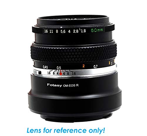 Image of Fotasy Olympus OM Lens to Canon EOS R Mount Adapter, OM EOS R, OM RF Adapter, OM EOS R Adapter, OM EOS RP Adapter, fits Olympus OM Mount Lens & Canon EOS R Mirrorless Camera EOS R /EOS RP
