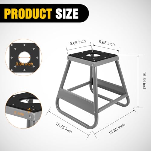 Image of Nilight Universal Dirtbike Pit Stand Non-Slip Rubber Top 1000LBS Capacity