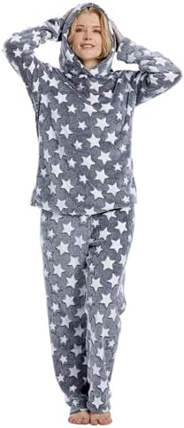 Womens Pajamas Fleece Set Jogger Sets Pajamas For Women Sets Soft...