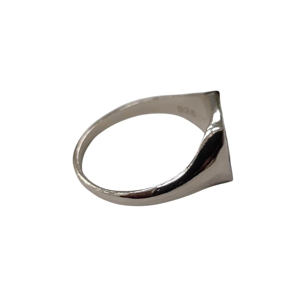 Anillo artesanal de plata 925 Alpha Omega – Anillo cristiano para hombre
