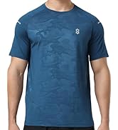 SUNTASY Men's Athletic Short Sleeve Tees with Design - Performance Running Gym Workout T Shirts f...
