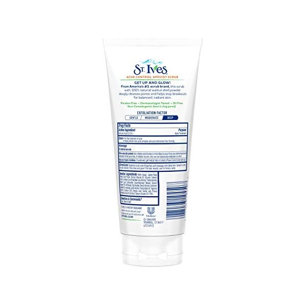 St-Ives-Acne-Control-Face-Scrub-Deeply-Exfoliates-and-Prevents-Acne-for-Smooth-Glowing-Skin-Apricot-Made-with-Oil-Free-Salicylic-Acid-Acne-Medication-Made-with-100-percent-Natural-Exfoliants-6-oz St. Ives Acne Control Face Scrub Deeply Exfoliates and Prevents Acne for Smooth, Glowing Skin Apricot Made with Oil-Free Salicylic Acid Acne Medication, Made with 100% Natural Exfoliants 6 oz