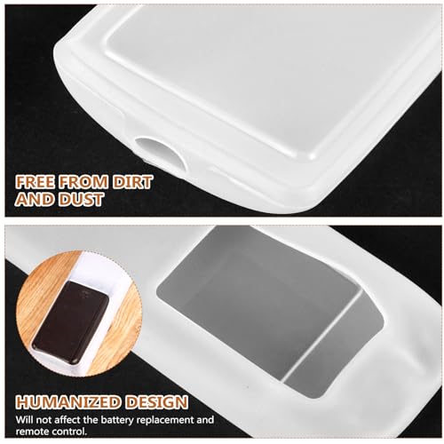 Image of UKCOCO 3-Pack Clear Silicone Remote Control Covers - Stretch-Resistant Dust-Proof Sleeve Keeps Buttons Responsive for TV, AC Remotes, Easy-Wash Transparent Skin