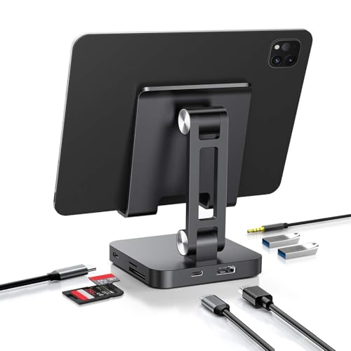 Station d'accueil pliable USB C 7 en 1 avec charge rapide PD 100W