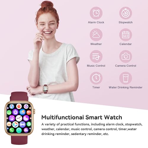 Image of Smart Watch for Men Women(Answer /Make Call), 1.83 inch Fitness Watch with Heart Rate /Blood Pressure /Blood Oxygen, Pedometer, Sleep Tracker,120+ Sport Modes, IP68 Waterproof Fitness Tracker for Android iOS