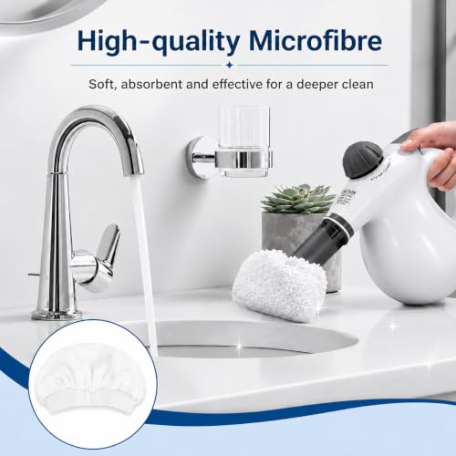Image of 10Pack Microfiber Cloths for Handheld Steam Cleaner Compatible with Bissell Steam Shot, Comforday, PurSteam, Wagner Spraytech, Universal Washable Steam Cleaner Accessories