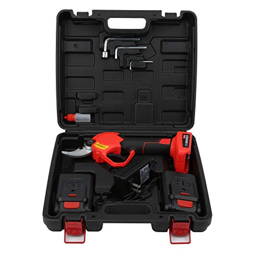 Gearwell 剪定鋏、電動枝カッター、21V 充電式庭鋏、600W パワー剪定ばさみ、無段階速度樹木トリミングツール