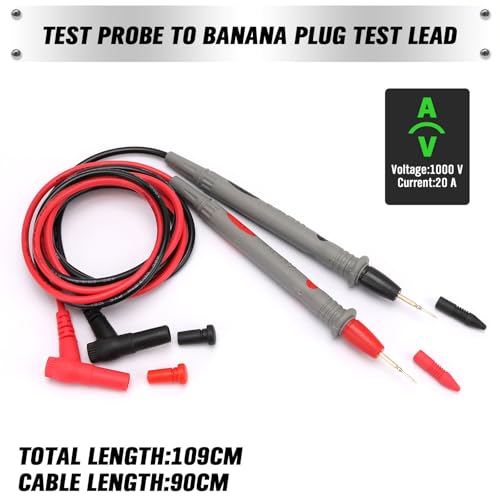 image for SWANLAKE GARDEN TOOLS SWANLAKE 2-Piece Multimeter Test Probes, CAT III