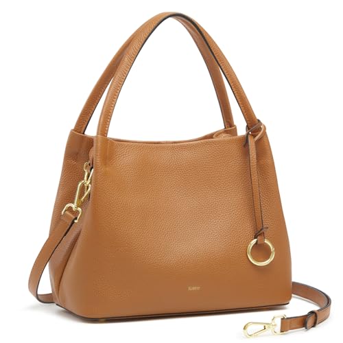 Image of Kattee Leather Purses for Women,Small Crossbody Bags for Women Trendy,Top Handle Handbags Satchel Bag with Adjustable Strap
