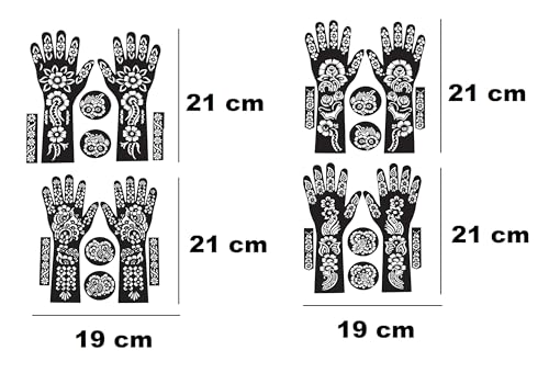 Mehndi Temporary Tattoo Stickers for Hands, Feet, Legs and More - Image 2