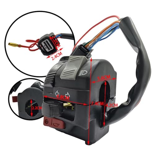 Interruptor de luces antiniebla e intermitentes para trayectos diarios en Click 150 7