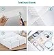 Hantoc 12 Stück Schubladenteiler, Verstellbare Schubladentrenner Organizer Kunststoff DIY Schubladen Organisers Separatoren für Unterwäsche, Socken, Kosmetik, Schlafzimmer, Büro 32.4 x 7 cm Schwarz