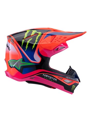 Alpinestars - S-M10 Deegan Helmet Orng Flo/Prpl/Pnk Fluo Lg (8300425-433- L)