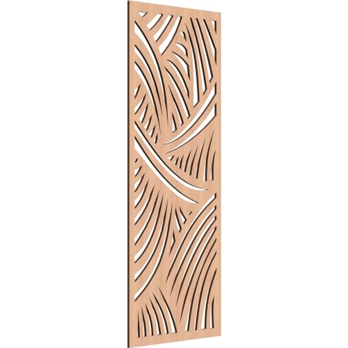 Image of 23 3 /8 inchW x 59 3 /8 inchH x 3 /8 inchT Chester Decorative Fretwork Wood Wall Panels, Alder