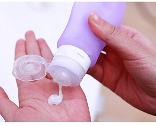 Bottiglia da viaggio in silicone, antigoccia