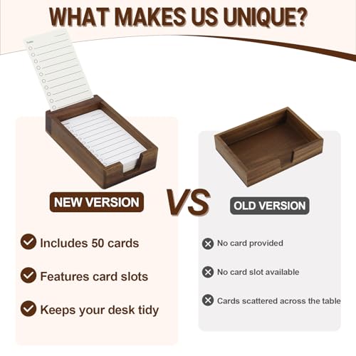 Support de bureau rectangulaire en noyer MultiBey, le cadeau idéal pour organiser un bureau - 5