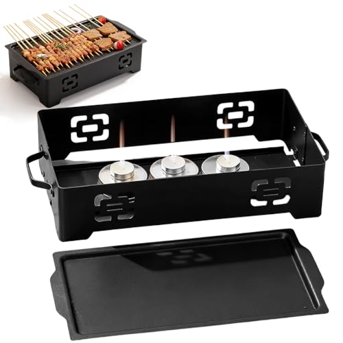 BBQ Warmhalteplatte aus Edelstahl, Grillwärmer für Fleisch und Gemüse, Speisenwärmer für Garten, Camping und Outdoor-Grillpartys, Warmhaltebehälter zum Grillen und Servieren