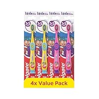 Colgate Kids Toothbrushes Multipack 3+ Years – Extra-Soft bristles for a Gentle Clean – Non-Slip Handles for Little Hands – Colour-Indicator bristles to Guide Toothpaste Application