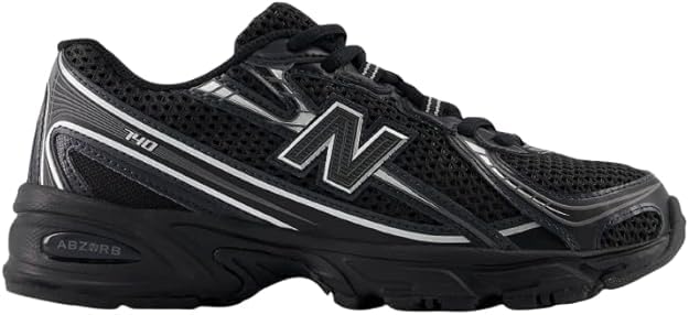 New Balance 740 School Shoes (Black/Silver)