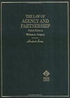 The Law of Agency and Partnership: Student Edition (Hornbook Series Student Edition) 0314562796 Book Cover