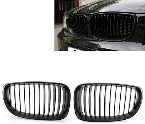 2008-2011 E81 E82 E87 E88 LCI Negro mate Sport Kidney Front Grille Grills - Par Cover