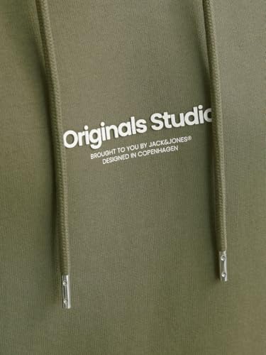 JACK & JONES Herren JORVESTERBRO Sweat Hood, Kapuzenhoodie, Dusty Olive, L 4