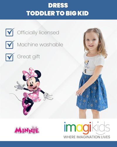 Disney Minnie Mouse Princess Jasmine Belle Ariel Girls Dress Toddler to Big Kid3