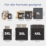 Dreamzie - wasserdichte Decke 218x228 cm - Hundedecke Sofa und Bett - Reversible Decke Wasserdicht aus Sherpa-Fleece - Waschbar - Dunkelgrau
