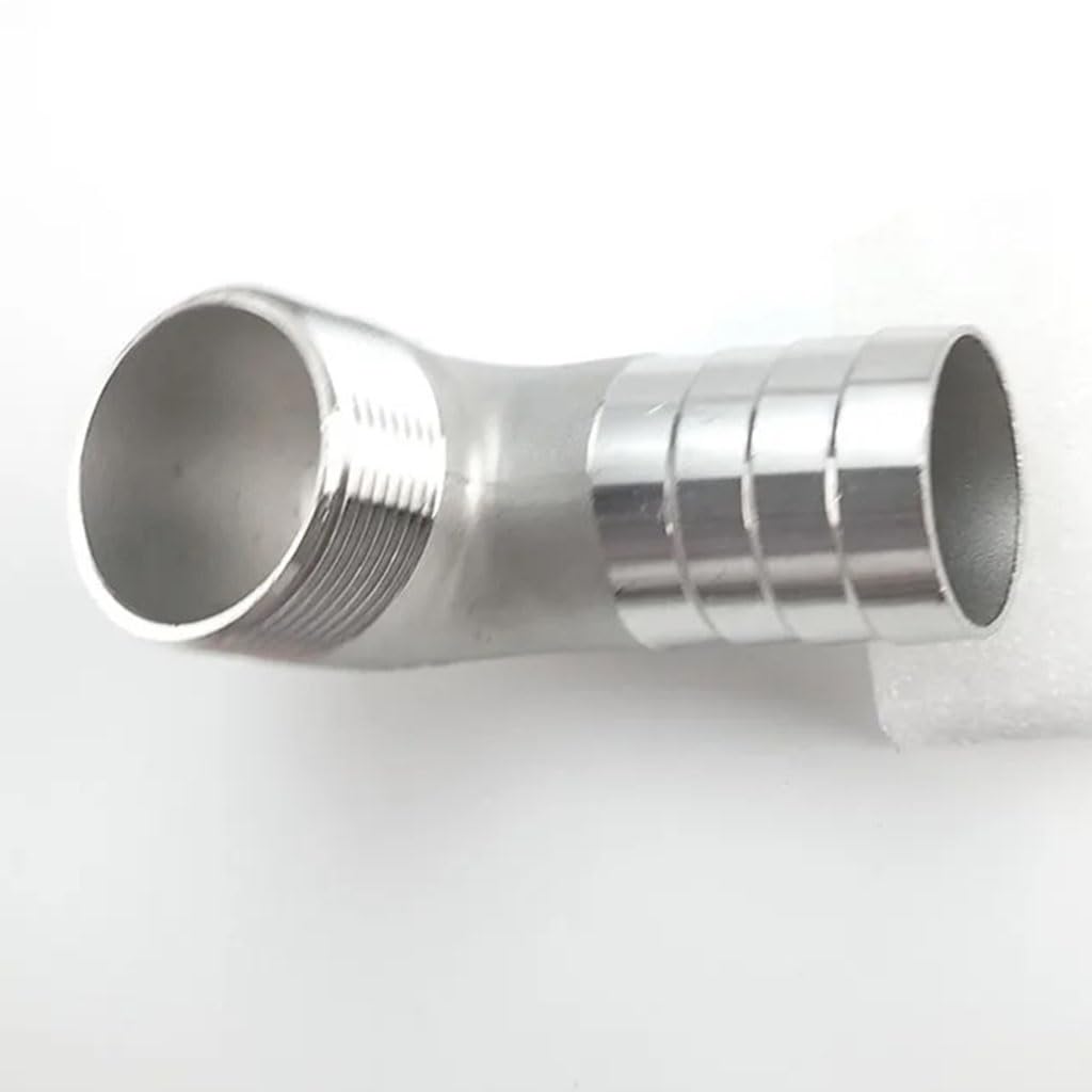 Kolano 90 stopni ze stali nierdzewnej, 1/4" 3/8" 1/2" 3/4" 1" BSPT Męskie 6/8/10/12/14/15/16/20/25/32 mm Kolanko 90° Złącze SS304, 1szt(DN15 x Barb 16mm)