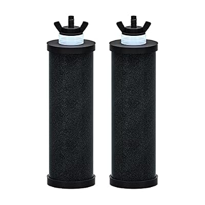 Purewell PB-2 Black Purification Elements, Replacement Filters for PB-2/BB8-2 Purification Elements and Gravity Water Filter System (2 Pack)