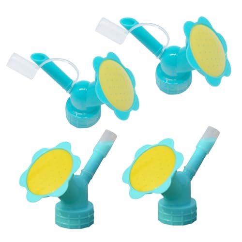 NentMent 4 Pack Spray Bottles Cap Sprinkler Head Watering Can Spout Soft Shower Plant Mister Spray Nozzle Sprayer Cap for Plants Delicate Seedlings Houseplants Fine Misting Precision Hydration
