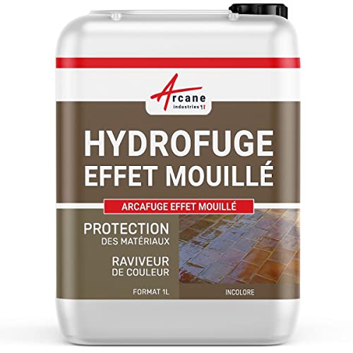 Imperméabilisant, hydrofuge effet mouillé, oléofuge anti tache sol, mur, façade: Arcafuge effet mouillé - 1 L (jusqu'à 10m²) - ARCANE INDUSTRIES
