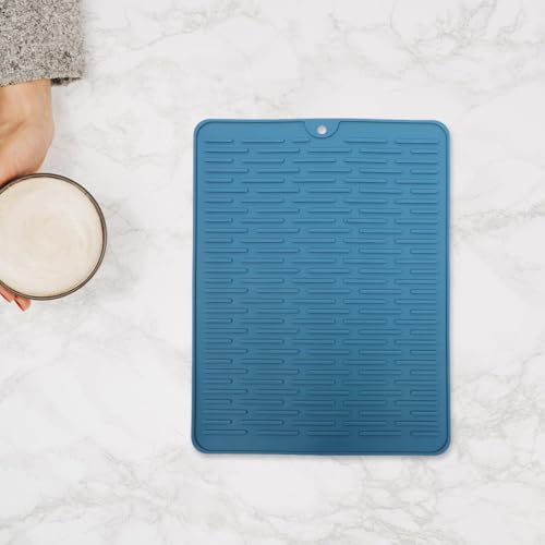 ABOOFAN Tapete De Secagem De Pratos De Silicone Para Balcão De Cozinha 40X30cm Grande Multi Uso Eco