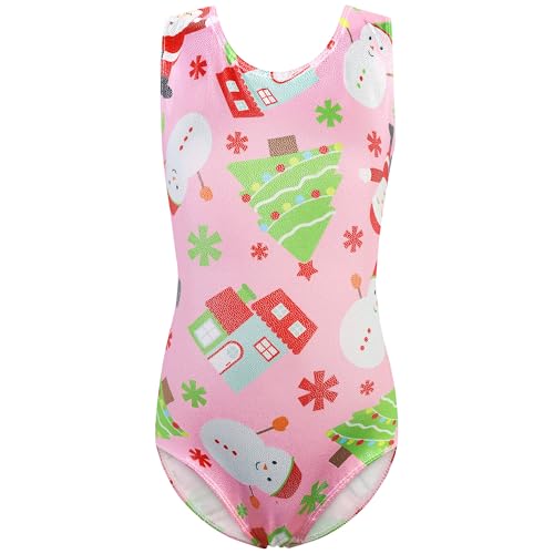 Gymnastics Leotards for Girls Kids Athletic Apperal Pink Dance Outfit