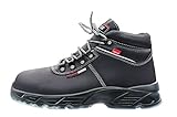 geschmeidiges Rindsleder HKS Rodeo - S2 SRC - Sicherheitshalbstiefel 45 Schwarz