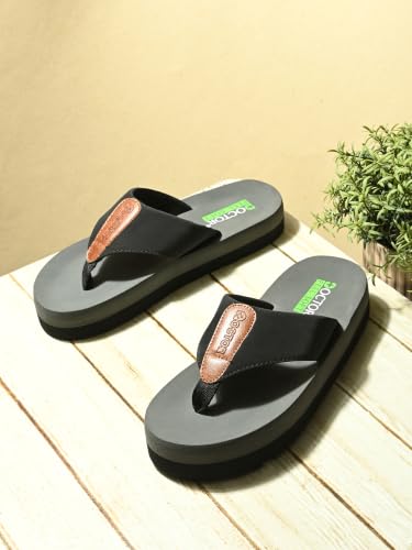Image of Men's Cushioned Flip Flops | Soft Comfortable Thong Slippers for Everyday Wear | Lightweight Anti-Slip Casual Beach Sandals for Indoor Outdoor Use