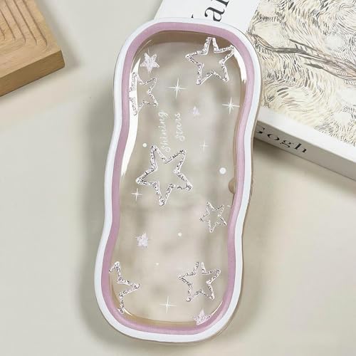 Image of Glasses Case Hard Shell, Clear Eyeglass Case, Cute Holder for Sunglasses and Reading Glasses