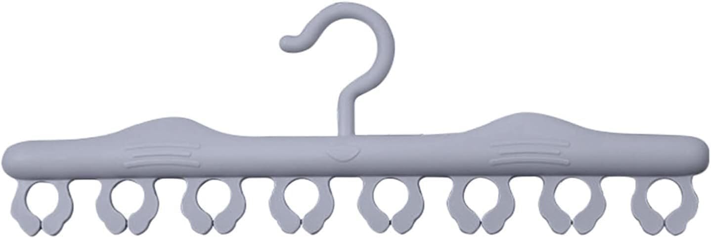 12 Hooks Tank Top Hangers Space Saving, Bra Hanger Non-Slip Foldable Bra Organizer Closet Space Saver Rack for Tank Tops Swimsuit Lingerie Bathing Suit Cami Ties, 2 Pack D0D3025