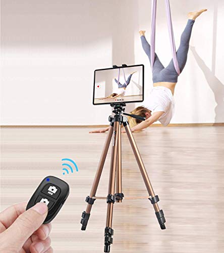 Ipad Tablet Tripod Mount Adapter 360 Degree Rotatable Universal Clamp Holder With Bluetooth Remote For Ipad Pro 12.9 11 10.5, Ipad Air Mini, Surface Tab, Galaxy Tab And 3.5 To 13.5In Phone Tablets #TOP7