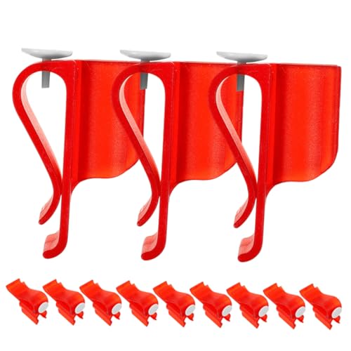 YARNOW 12個ゴルフパター固定クリップ 軽量プラスチック製 クラブ整理用クランプ 耐久性高く多対応 ゴルフバッグ用アクセサリー 男女兼用