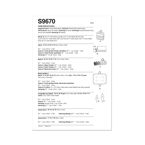 Simplicity SS9670OS Sewing Room Accessories OS (ONE Size), Multicolour - Image 2