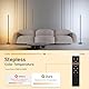 Hzitcigm LED Stehlampe Wohnzimmer, Stehleuchte Dimmbar LED Ecklampe mit Stufenlose Helligkeit & Farbtemperaturen 2700K-6500K, Memory-Funktion Standleuchte mit Fernbedienung für Schlafzimmer Büro,147CM