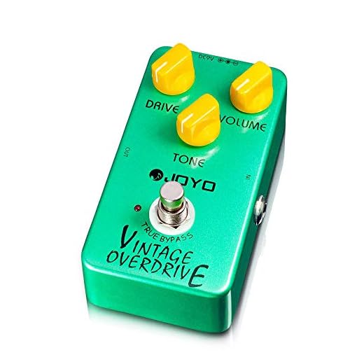 JOYO Pedal Overdrive Vintage Tono Clásico para Efecto de Guitarra Eléctrica - True Bypass (JF-01)