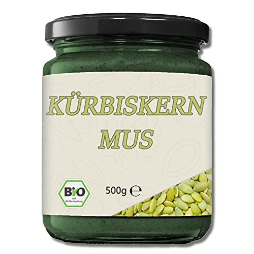 Mynatura Bio Kürbiskernmus I Kürbis I Kürbiskerne I Gepresst I Mus I Aufstrich I Brotaufstrich I Müsli-Topping I Backen I Im Glas (1x 500g) Mynatura Bio Kürbiskernmus I Kürbis I Kürbiskerne I Gepresst I Mus I Aufstrich I Brotaufstrich I Müsli-Topping I Backen I Im Glas (1x 500g)