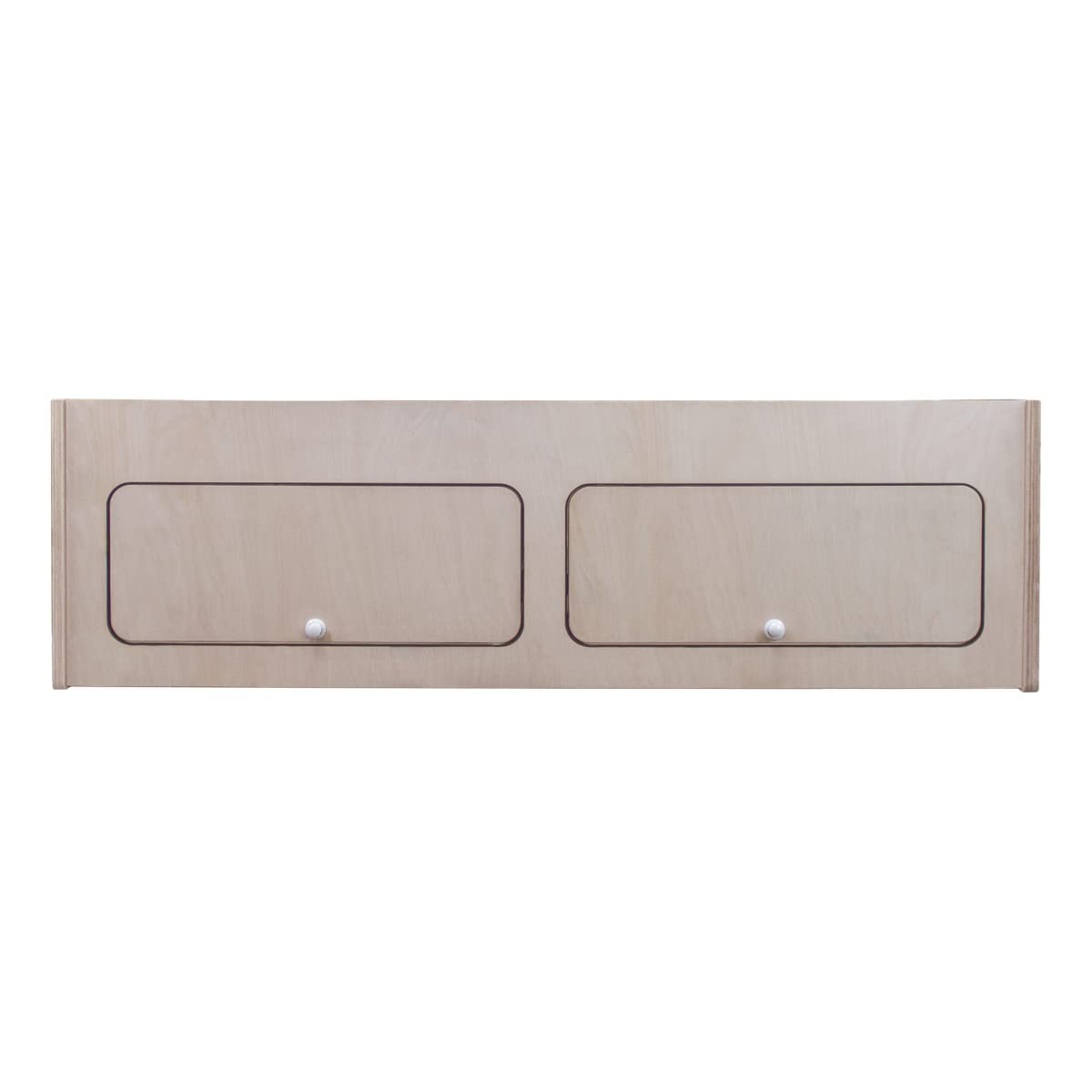 Armario Almacenaje Madera Autocaravana sin Acabado 120x35x35cm Gabinete Almacenamiento Kit Mueble Camper 2 Puertas con Divisor Central Bisagras Cierre Suave Manijas con Botón+​Kit Fijación GRATIS